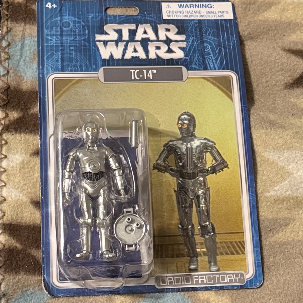 Star Wars TC-14 Droid Factory Figure - Silver